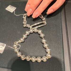 Elegant Silver Heart Bracelet